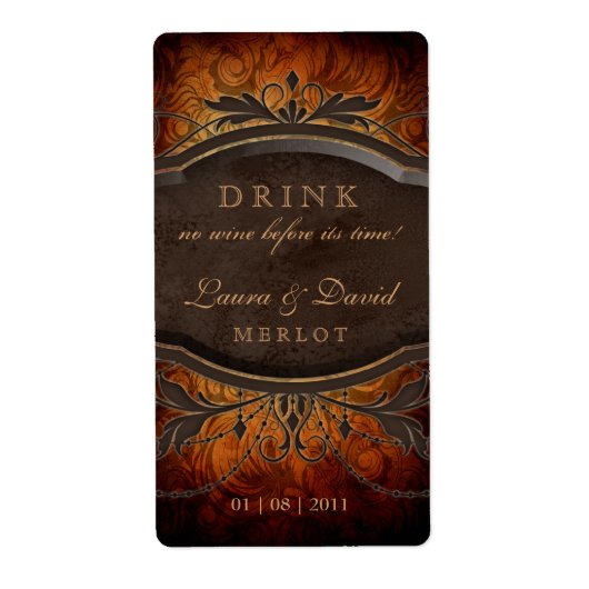 311ヴィンテージワインラベル葉巻アンティーク ラベル (正面)