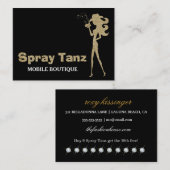 311人の女性のカーボーイのスプレーは日焼けします 名刺 (正面/裏面)