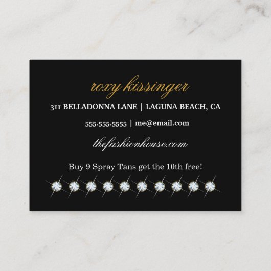 311人の女性のカーボーイのスプレーは日焼けします 名刺 (裏面)