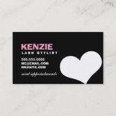 311人の恋人のブロンドの女性のアポイントメントカード 予約カード (裏面)