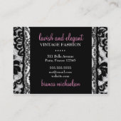 311人のLace de Luxe Iradescentのピンク 名刺 (裏面)