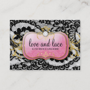 311人のLace de Luxe Lavishののピンクのプレート 名刺
