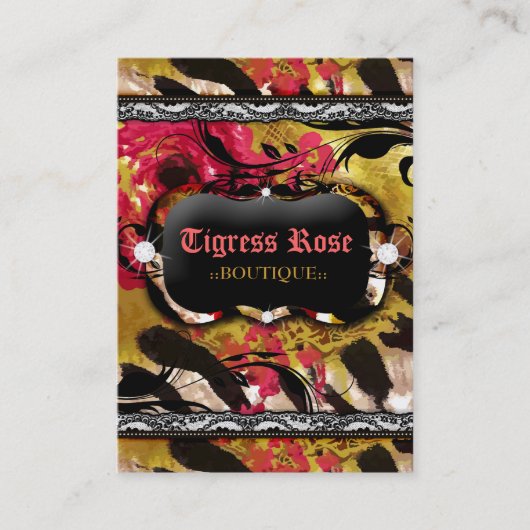 311人のTigressのシマウマは上がりました 名刺 (正面)