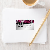 311便秘ホットピンクヒョウ住所 シール (インサイチュ)