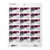 311便秘ホットピンクヒョウ住所 シール (フルシート)