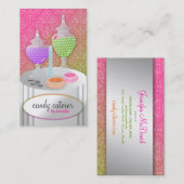 311個のキャンデーのサービス係の紫色の棒つきキャンデーは衰退します 名刺 (正面/裏面)