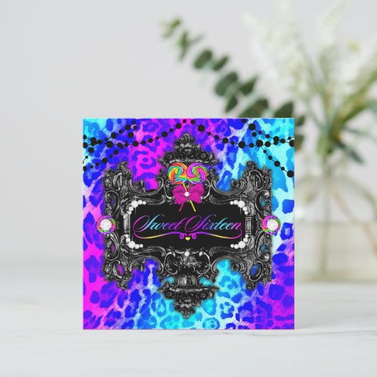 311個のキャンデーの不思議の国のヒョウの菓子16 招待状 (スタンド正面)