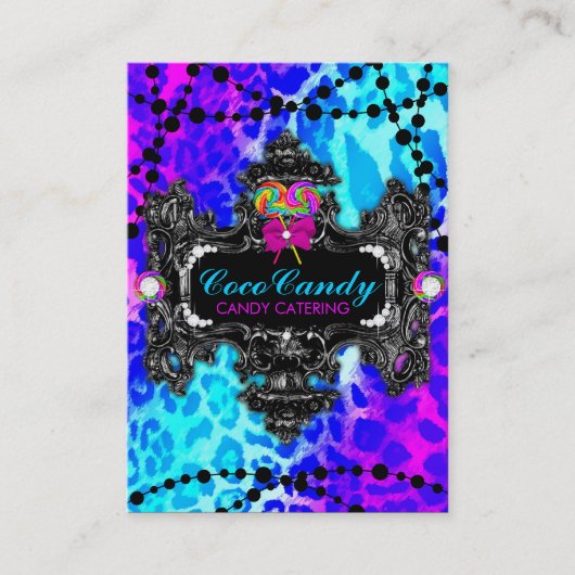 311個のキャンデーの不思議の国のヒョウ 名刺 (正面)