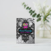 311個のキャンデーの不思議の国の白のヒョウ 名刺 (スタンド正面)