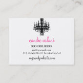 311個のキャンデーのBudoirのロココ 名刺 (裏面)