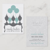 311個のキャンデーのBudoirロビンのブルーグレー 名刺 (正面/裏面)