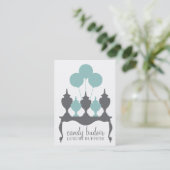 311個のキャンデーのBudoirロビンのブルーグレー 名刺 (スタンド正面)