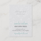 311個のキャンデーのBudoirロビンのブルーグレー 名刺 (裏面)