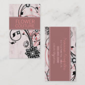 311個のダイヤモンドのDecoの花 名刺 (正面/裏面)