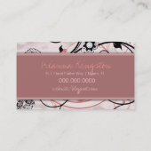 311個のダイヤモンドのDecoの花 名刺 (裏面)