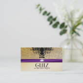 311個の輝きのブティックのヒョウのダイヤモンドのナス 名刺 (スタンド正面)