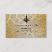 311個の輝きのブティックのヒョウのダイヤモンドのナス 名刺 (裏面)