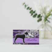 311優雅なペット紫色 名刺 (スタンド正面)
