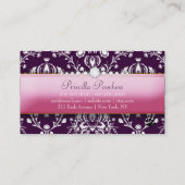 311優雅な犬のナス 名刺 (裏面)