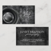 311写真用炭灰金グランジ属 名刺 (正面/裏面)