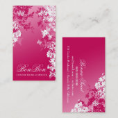 311匹の糖菓の糖菓の甘いピンクは衰退します 名刺 (正面/裏面)