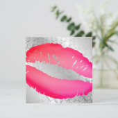 311口紅は銀製|に占います接吻します 招待状 (スタンド正面)