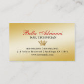 311台のジェット機赤いCiao Bella黒いタンのヒョウ 名刺 (裏面)