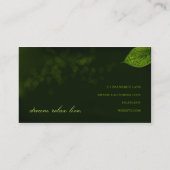 311夢の葉の名刺 名刺 (裏面)