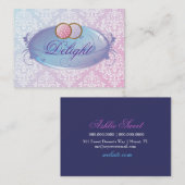311夢みるような紫色の歓喜のクッキー 名刺 (正面/裏面)