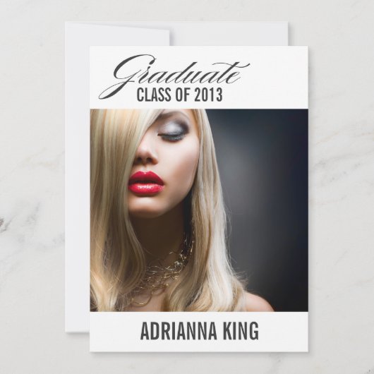 311大学院発表木炭灰色文字 招待状 (正面)