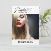 311大学院発表木炭灰色文字 招待状 (スタンド正面)