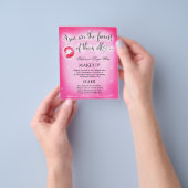 311妖精オールピンクリップ美しいフライヤー チラシ (手)