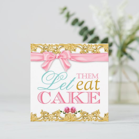 311婚約はそれらがケーキを食べるようにしました 招待状 (スタンド正面)