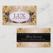 311富裕な金ゴールドのピンクの優れた真珠の紙 名刺 (正面/裏面)