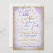 311彼女は少し輝きの紫色をどこにでも残します 招待状 (正面)