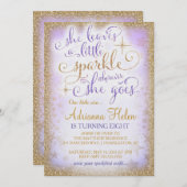 311彼女は少し輝きの紫色をどこにでも残します 招待状 (正面/裏面)