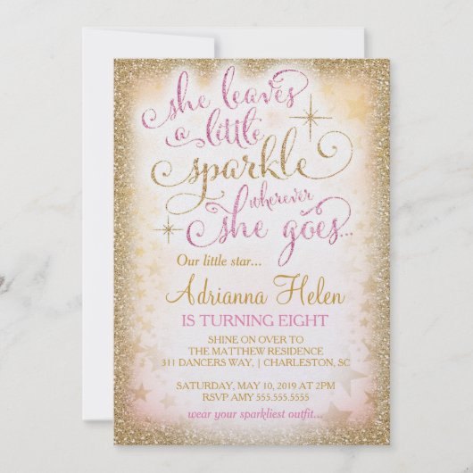 311彼女葉はどこへ行くにも輝く 招待状 (正面)