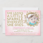 311彼女葉は少し輝くフローラリース 招待状 (正面)