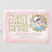 311彼女葉は少し輝くフローラリース 招待状 (正面/裏面)