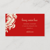 311惜しみなくLaineyの弁柄の名刺 名刺 (裏面)