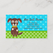 311手入れをする犬小屋の名刺 名刺 (裏面)