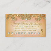 311日が差すことSpraytan 10のダイヤモンドの穿孔器 ロイヤリティカード (裏面)