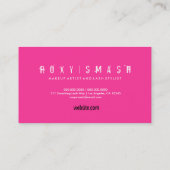 311本の破壊的な鞭 名刺 (裏面)