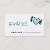 311本の鞭の麻薬常習者のミントの緑 予約カード (裏面)