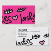 311本の鞭サービスカスタマイズ可能なショッキングピンク 名刺 (正面/裏面)