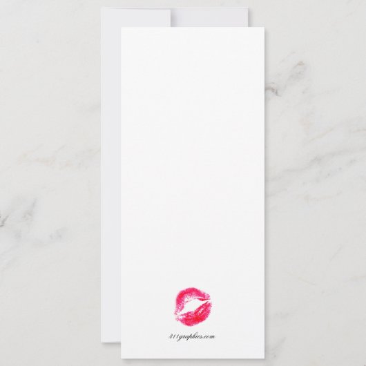 311汚れた30のキスの誕生日 招待状 (裏面)