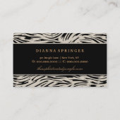 311洗練されたジャングルのヒョウ2 名刺 (裏面)