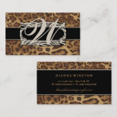 311洗練されたジャングルのヒョウ2 名刺 (正面/裏面)
