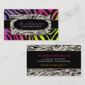 311洗練されたジャングルのピンクの純血種の日没 名刺 (正面/裏面)