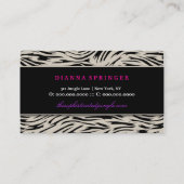 311洗練されたジャングルの紫色の穿孔器 名刺 (裏面)